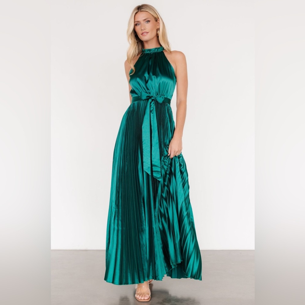 NWT KLD Signature Chic Teal Sleeveless Maxi Dress